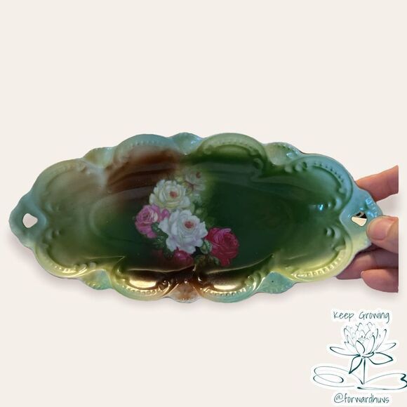 Moschendorf M Crown Bavaria Small Oval Bowl - Picture 4 of 11